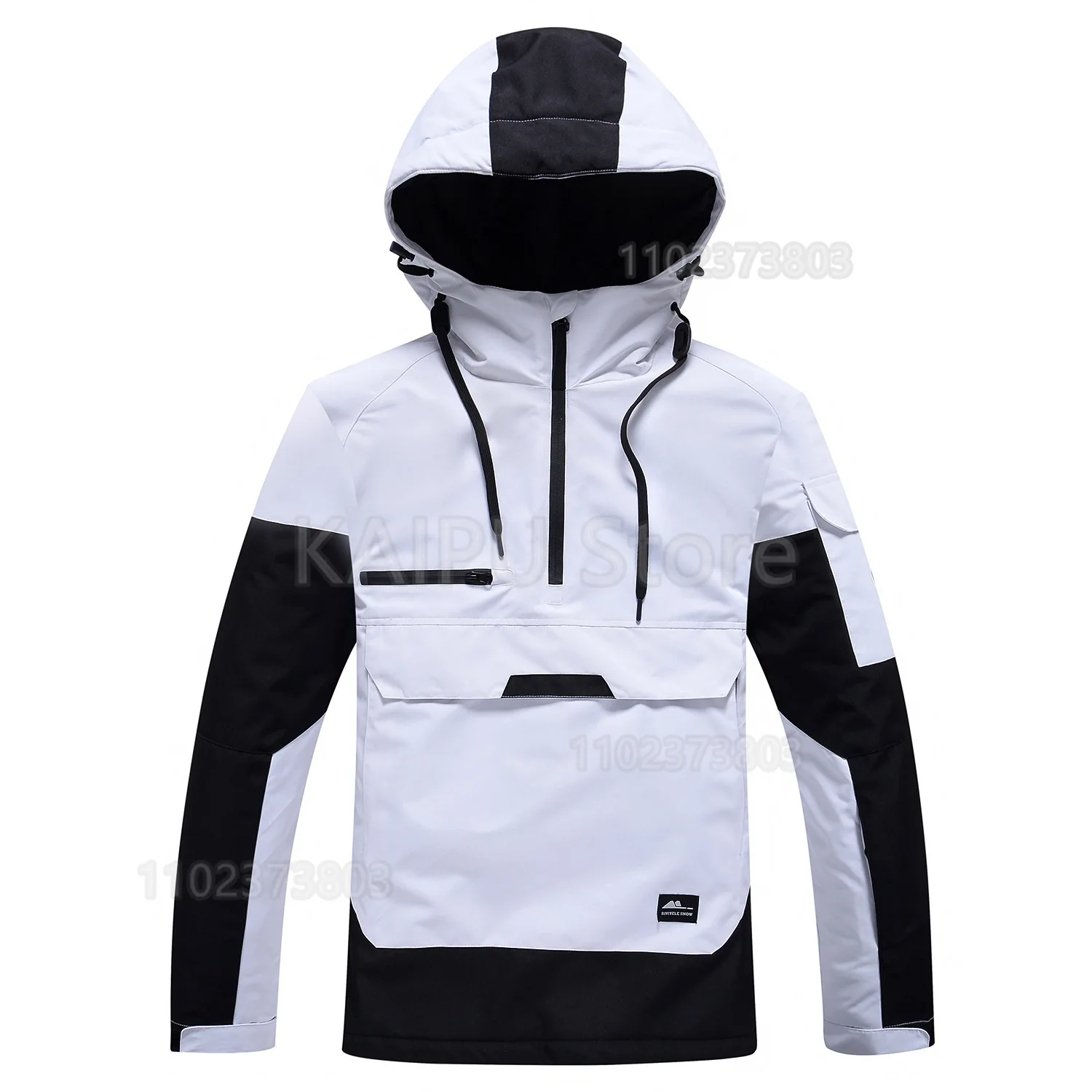 بدلة تزلج متباينة مقاومة للرياح ومقاومة للماء ودافئة ومسامية للزوجين سترة تزلج واحدة مزدوجة للثلج للرجال