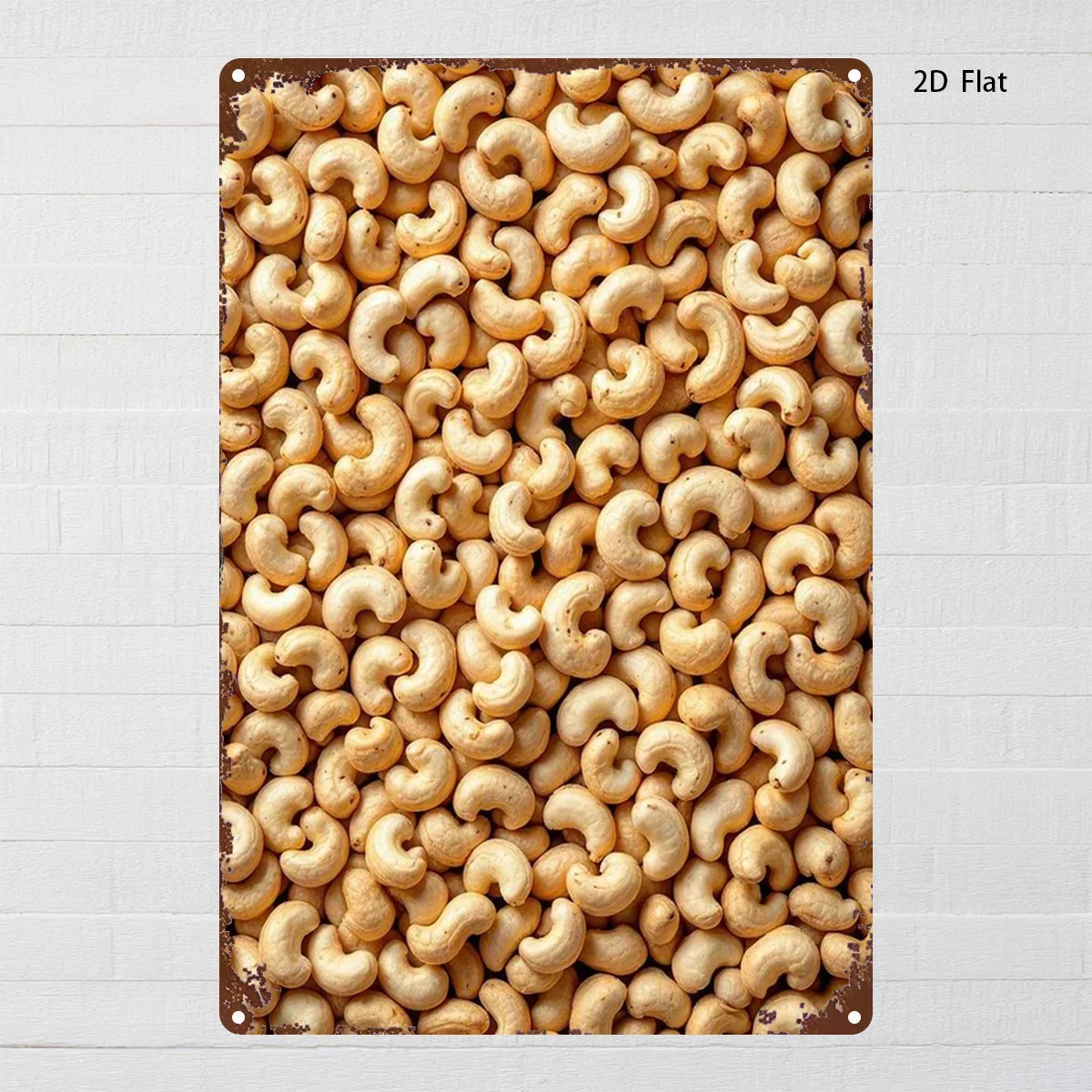2D Flat - 2D Plane, 1pc, Retro Metal Poster Suitable for Doors And Walls - Handmade Anti-Rust Wall-Mounted Cashew Oil Painting D