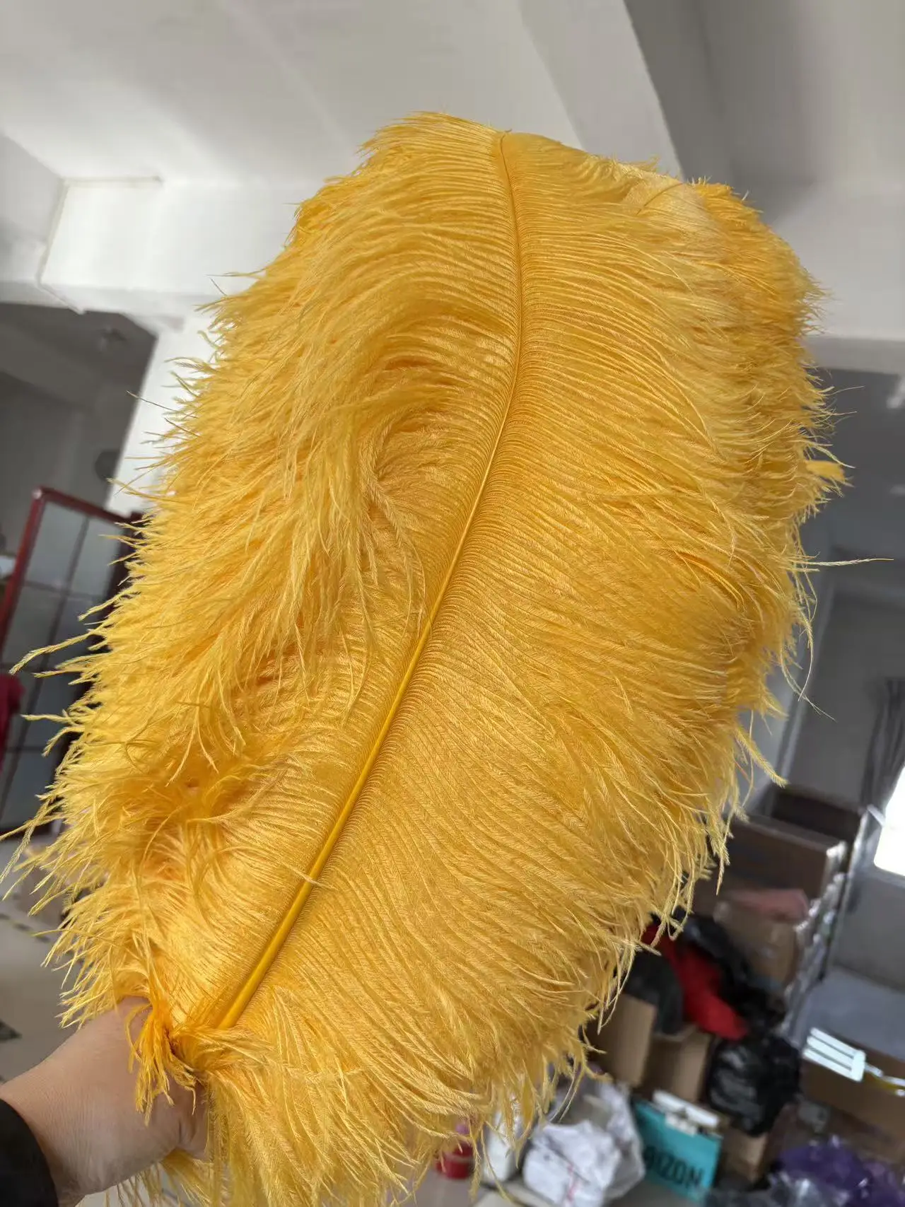 

10pcs Golden Ostrich Feathers 60 65CM 24 26Inch Pluma Creative Jewelry Wedding Party Decor Craft Table Arrangements DIY Projects