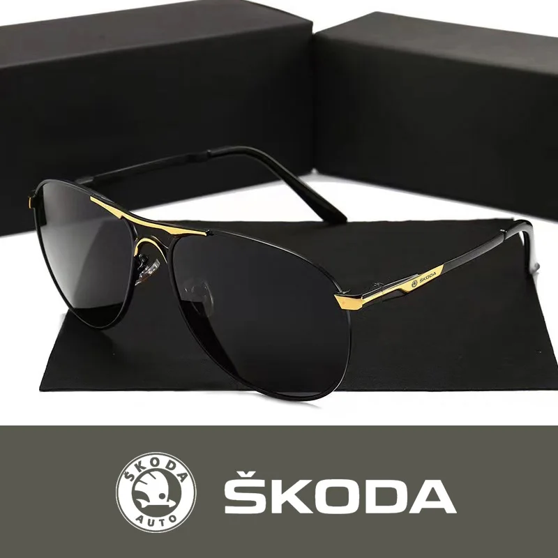 High end luxury men driving polarized sunglasses,brand luxury anti glare, men and women Drive For Skoda Octavia Rapid Fabia S