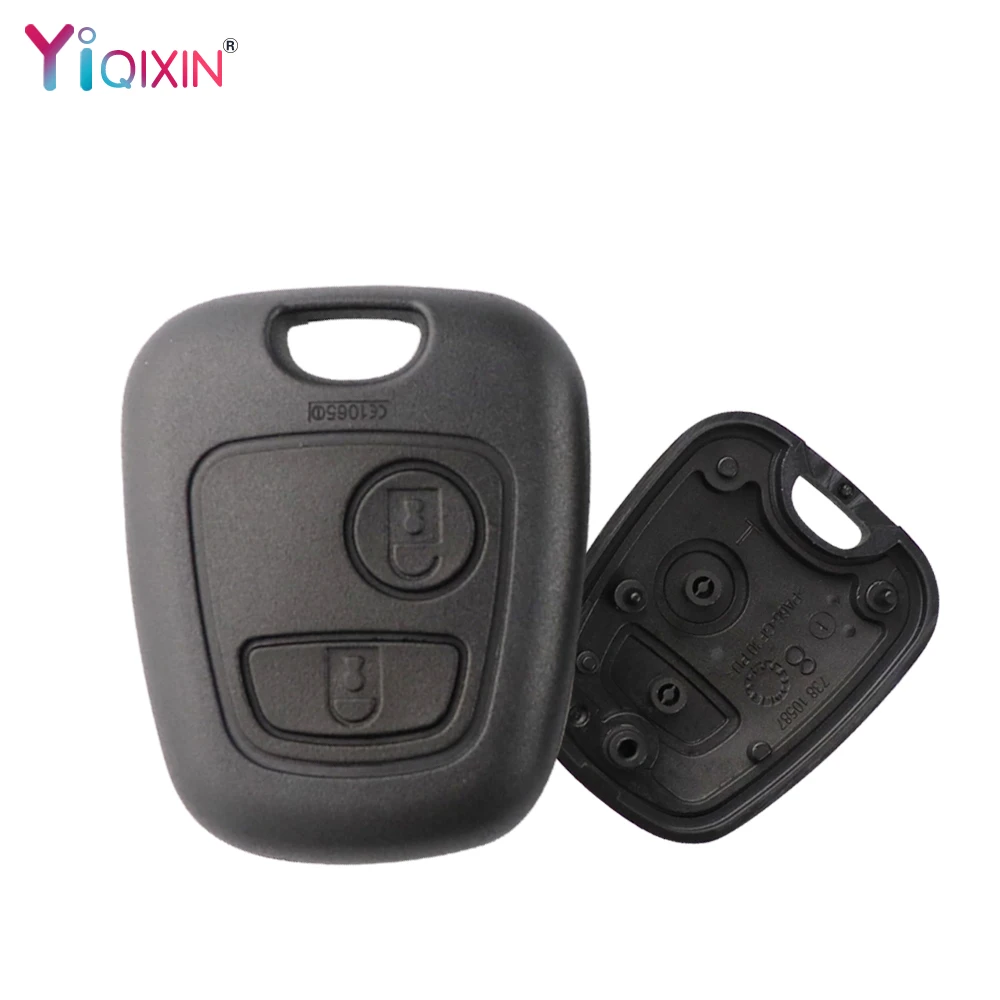 YIQIXIN 1PC Front Car Key Shell Fob Cover Replacement Remote Blank Case For Peugeot 107 206 207 306 307 407 For Citroen C1 C4