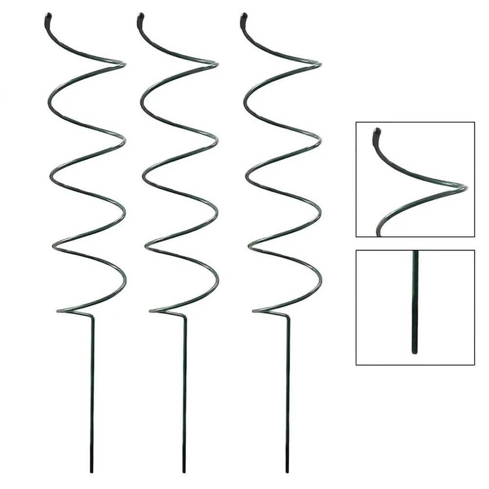 Garden Spiral Metal Stakes for Tomato Plants Trellis Support for Climbing Vegetables Peas Beans Vines Indoor Outdoor Use