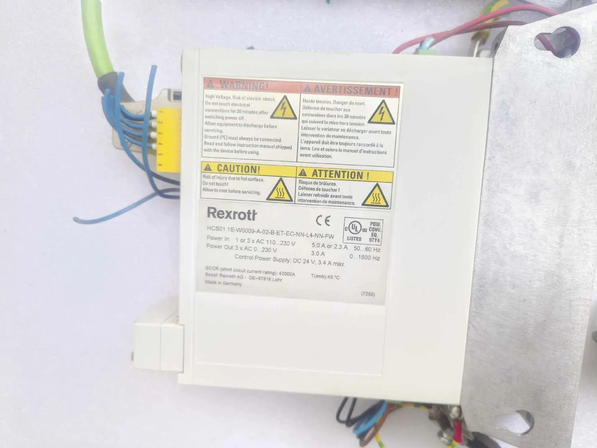 HCS01.1E-W0006-A-02-B-ET-EC-NN-L4-NN-FW servoaandrijfcontroller voor Rexroth