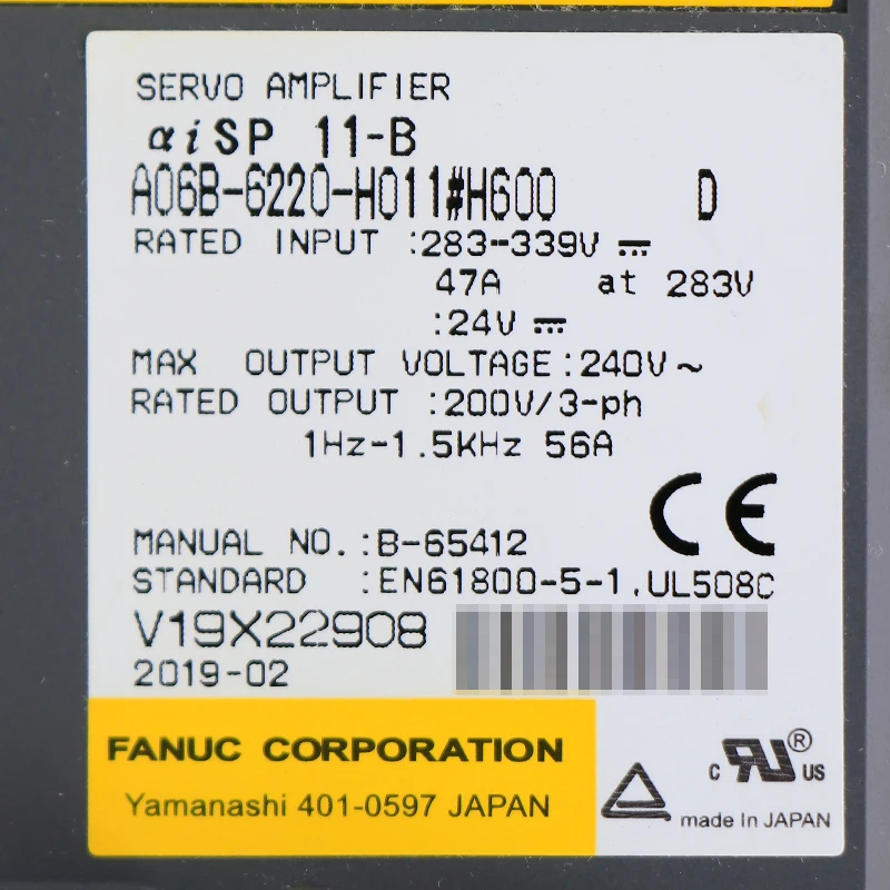 Brand new A06B-6220-H011 A06B-6220-H011#H600 Fanuc  Servo Amplifier Drive for CNC Machine A06B 6220 H011