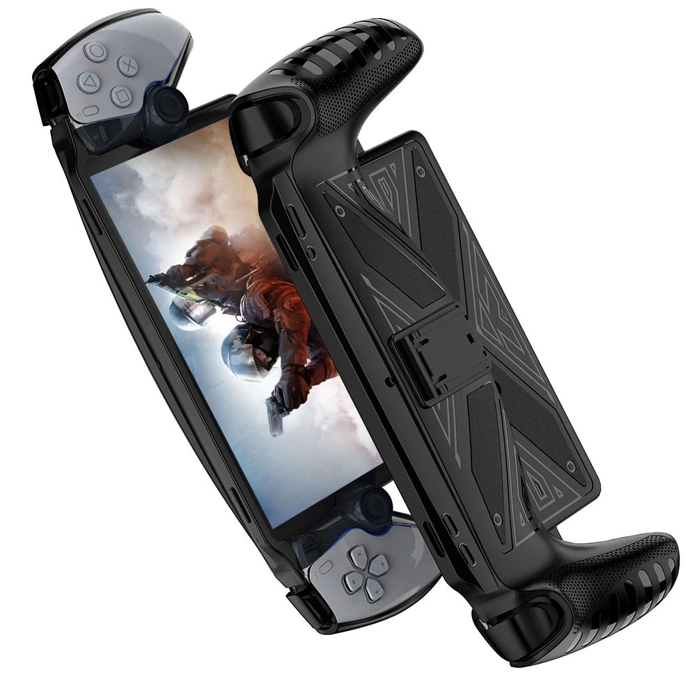 4 In 1 Set EVA Travel Carrying Case Shockproof TPU Case Anti-Scrach Screen Protector for PS5 Portal for PlayStation 5 Portal