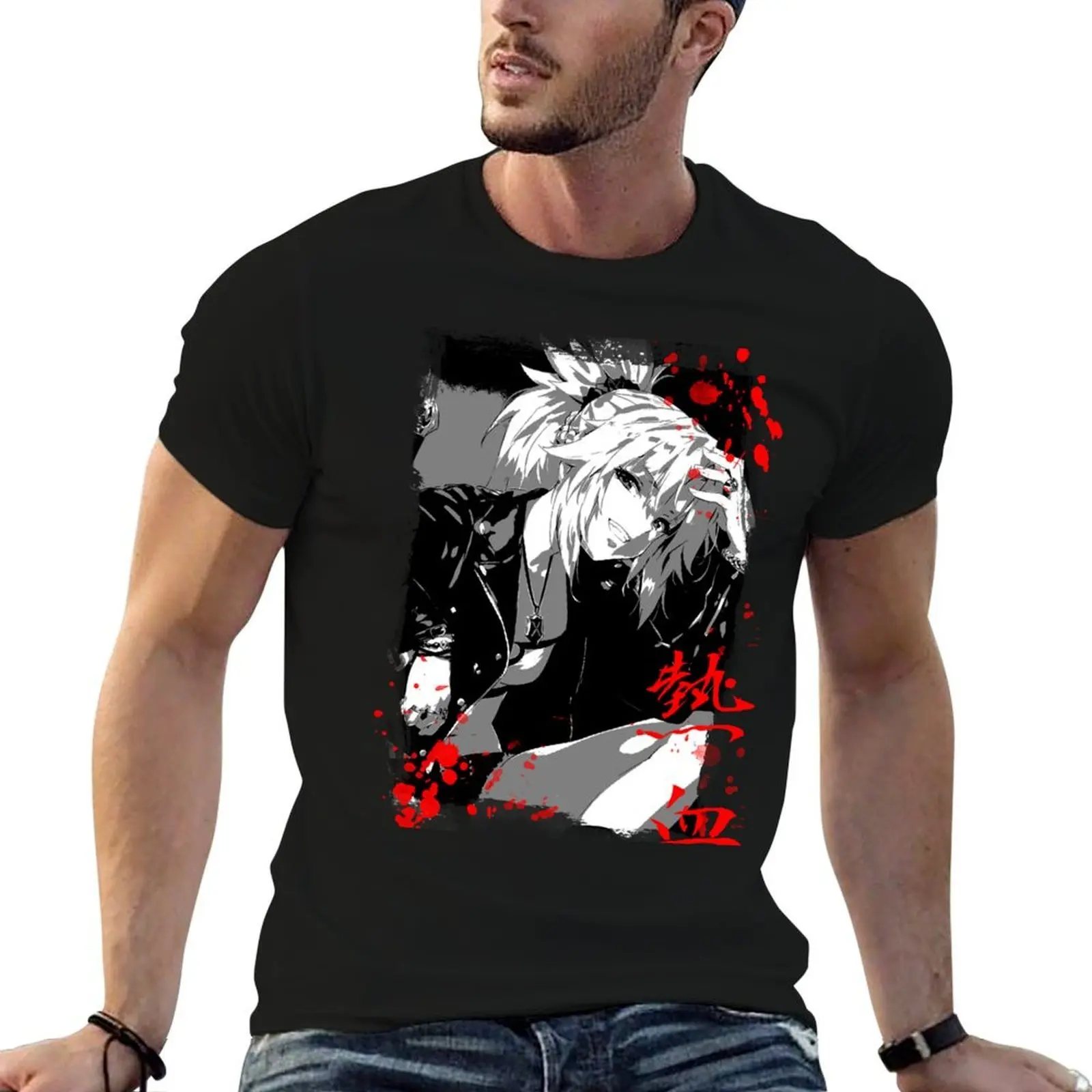 Fate - Mordred T-Shirt anime tshirt man t shirt heavy cotton t shirt man casual T-shirt