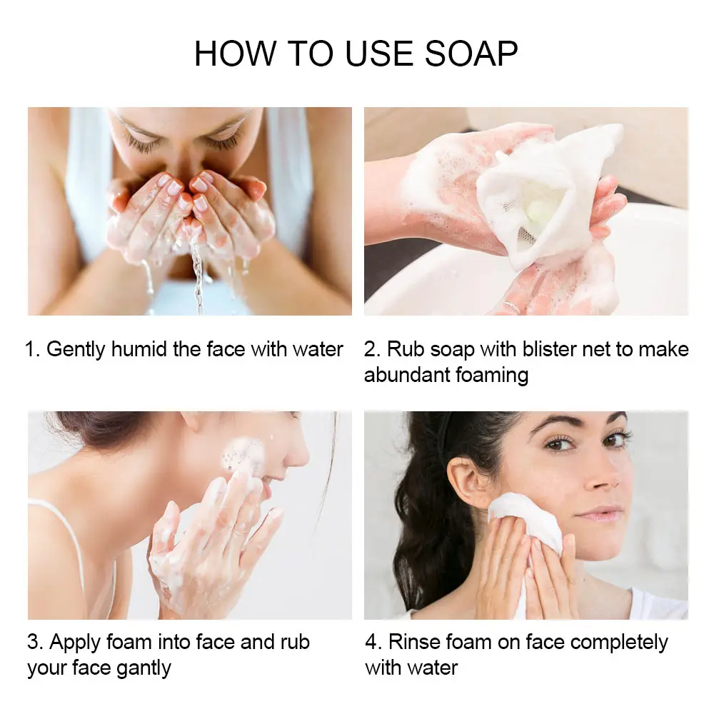 Soap Sea Salt Soap Goat Milk Cleaner Removal Pimple Pores Blackheads Acne Moisturizing Face Wash Handmade Soap Base Makeup Tool