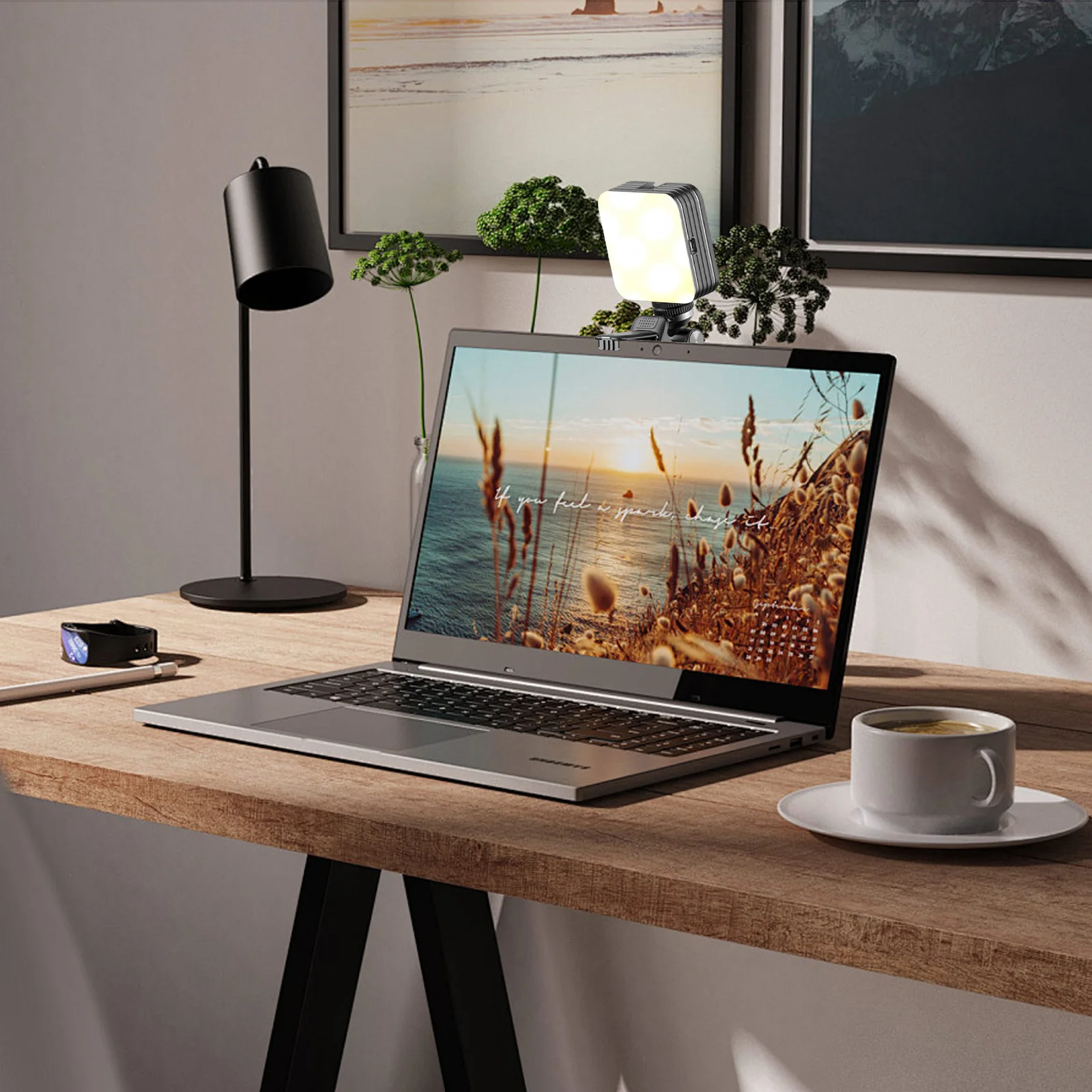 Bafang preenchimento mini led bolso luz de preenchimento lâmpada selfie com clipe luz do telefone vlogging kit de gravação de vídeo para câmera