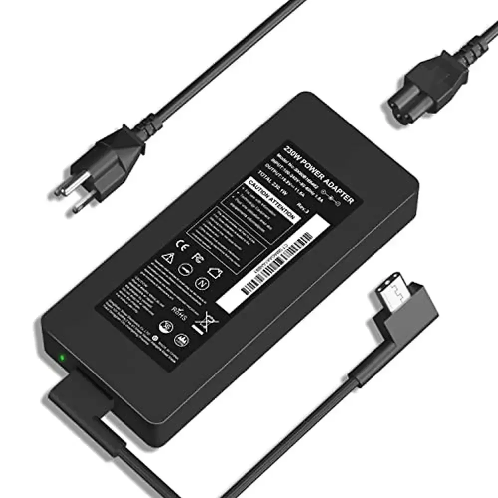 230W Razer Blade Charger Blade 15 Pro 17 AC Adapter Overheat Protection UL Approved 1 Charger 1 AC Power Cord 1 Manual 6Ft DC