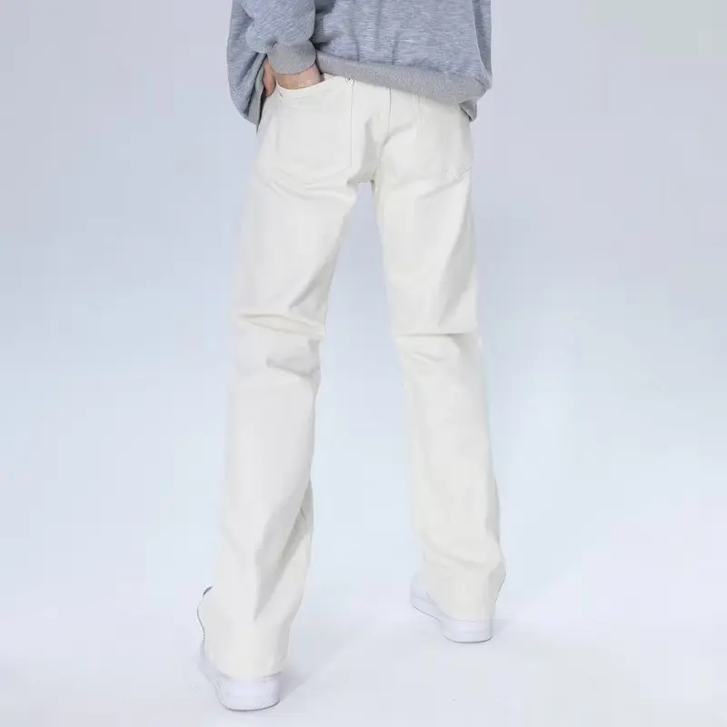 2026 Y2K Mode Weiße Baggy New Jeans Kpop Cargo-Hosen für Herren Kleidung Gerade Knöchelreißverschluss Damen Lange Hosen Ropa Hombre – Detail 5