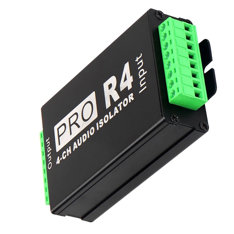 DYJ-zp4CH Audio Isolator Audio Noise Reduction Filter Current Silencer Ground Loop Audio Isolator for Car Audio