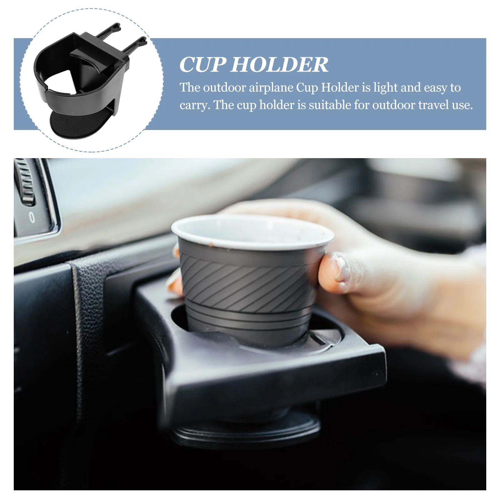 

2Pcs Car Cup Holder Air Vent Mount with Universal Fit for Water Bottles and Coffee Travel Drink Holder for Car Use