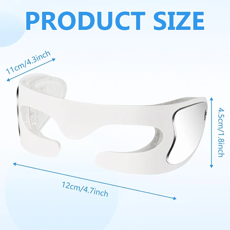 Red Light Theraphy Eye Massager Eyecare Glasses Eye Fatigue Relaxing Dark Circles Puffiness Wrinkles Reduction Beauty Care Tools