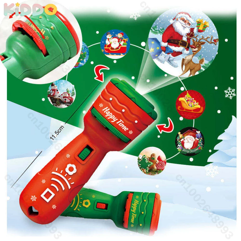 الإسقاط مصباح يدوي العارض الشريحة آلة القصة لعبة وقت النوم فتاة صبي مصباح متوهجة الاطفال عصا الضوء التعليم لعبة هدية عيد الميلاد #1