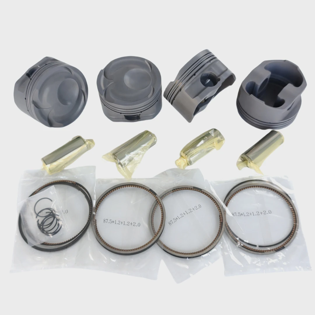 

Custom 4032 Forged Piston Set for Mustang 2.3L EcoBoost 2015-2023 87.5mm Bore 9.5:1 Compression High Power Includes Rings