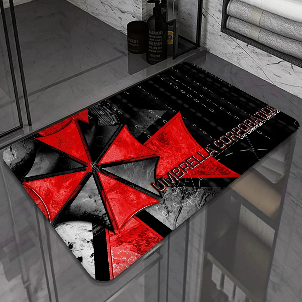 Horror Movie Umbrella Corporation Room Mats Retro Multiple Choice Living Room Kitchen Rug Non-Slip Welcome Rug