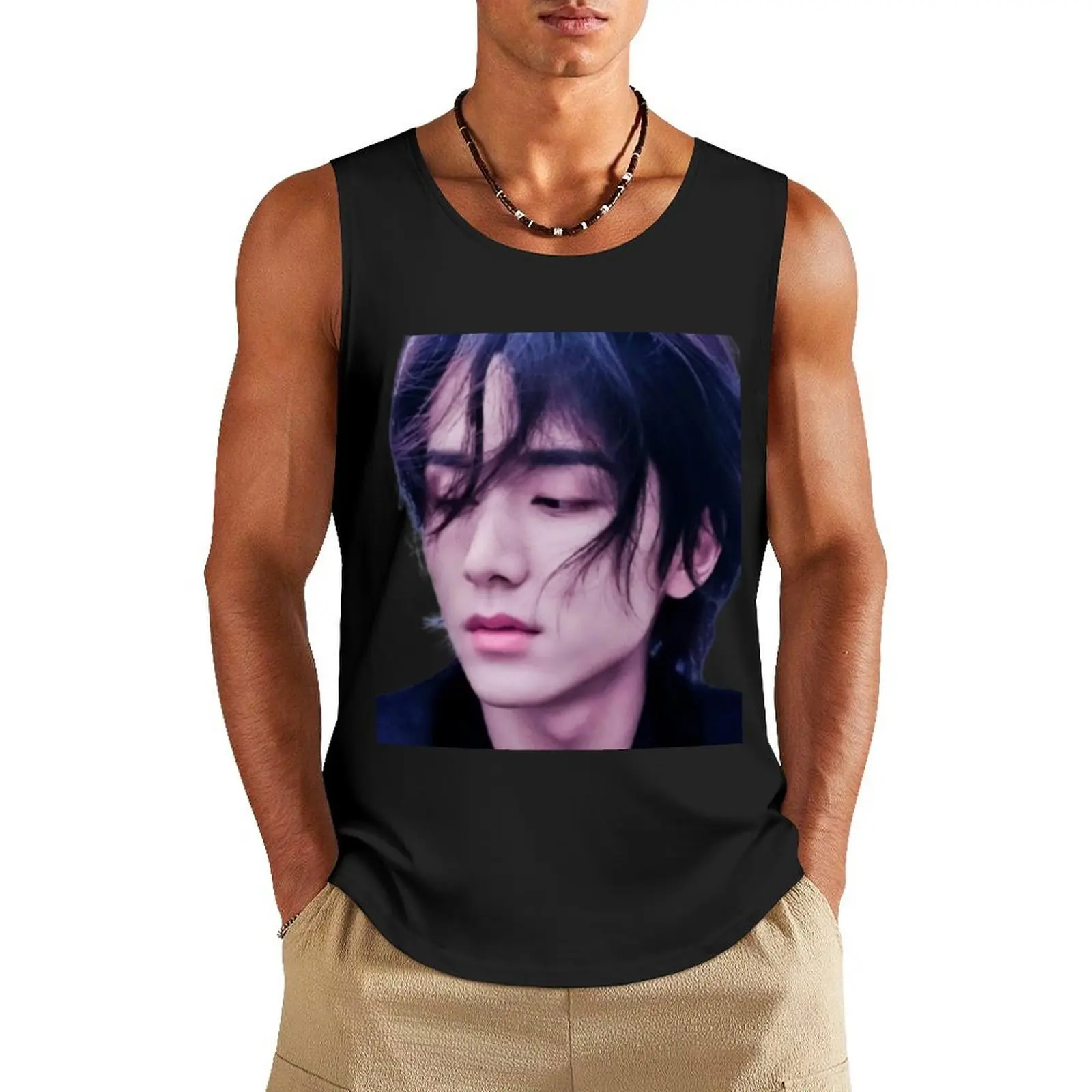 

Justice in the Dark Tank Top Vest for boy Man gym clothes Men's tops