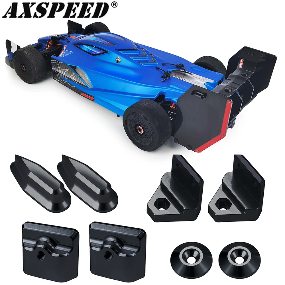 

AXSPEED RC Car Tail Wing Mount Set Metal Tail Fins for LIMITLESS 1/7 RC All-Road Speed Bash Roller Upgrade Parts