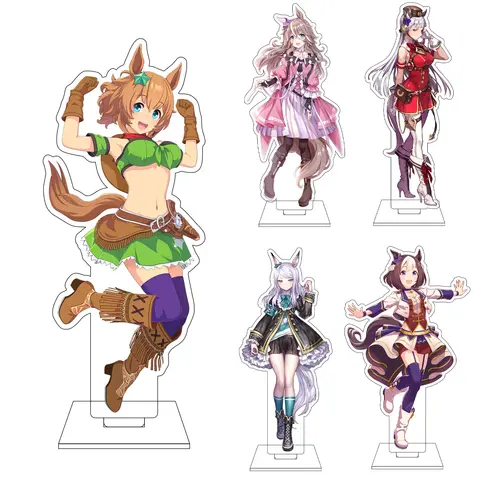 16CM Anime Uma Musume Pretty Derby Cosplay Acrylic Figure Stand Symboli Rudolf Narita Brian Mejiro McQueen Ornaments Gift