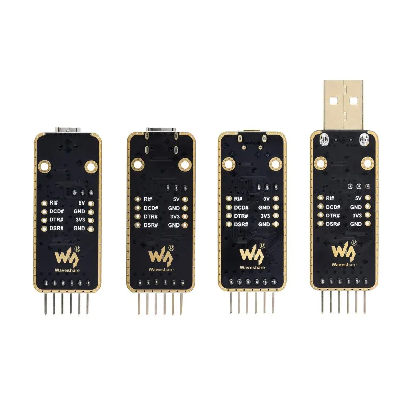 Módulo USB para UART, Micro, Mini, Tipo-A, Tipo-C Conectores, Alta Taxa de Transmissão