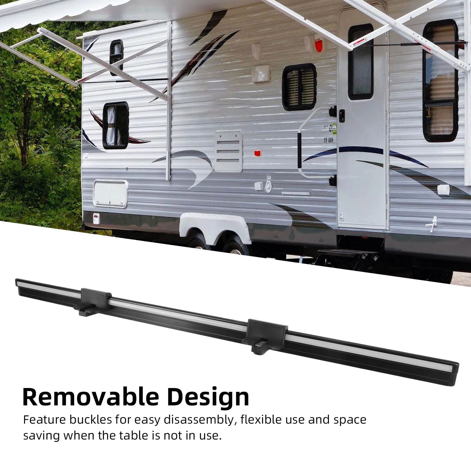 1m RV Tisch Wand Halterung Unterstützung Halterung Aluminium Legierung Für Campervan Boot Yacht Indoor Wohnmobil RVs Zubehör