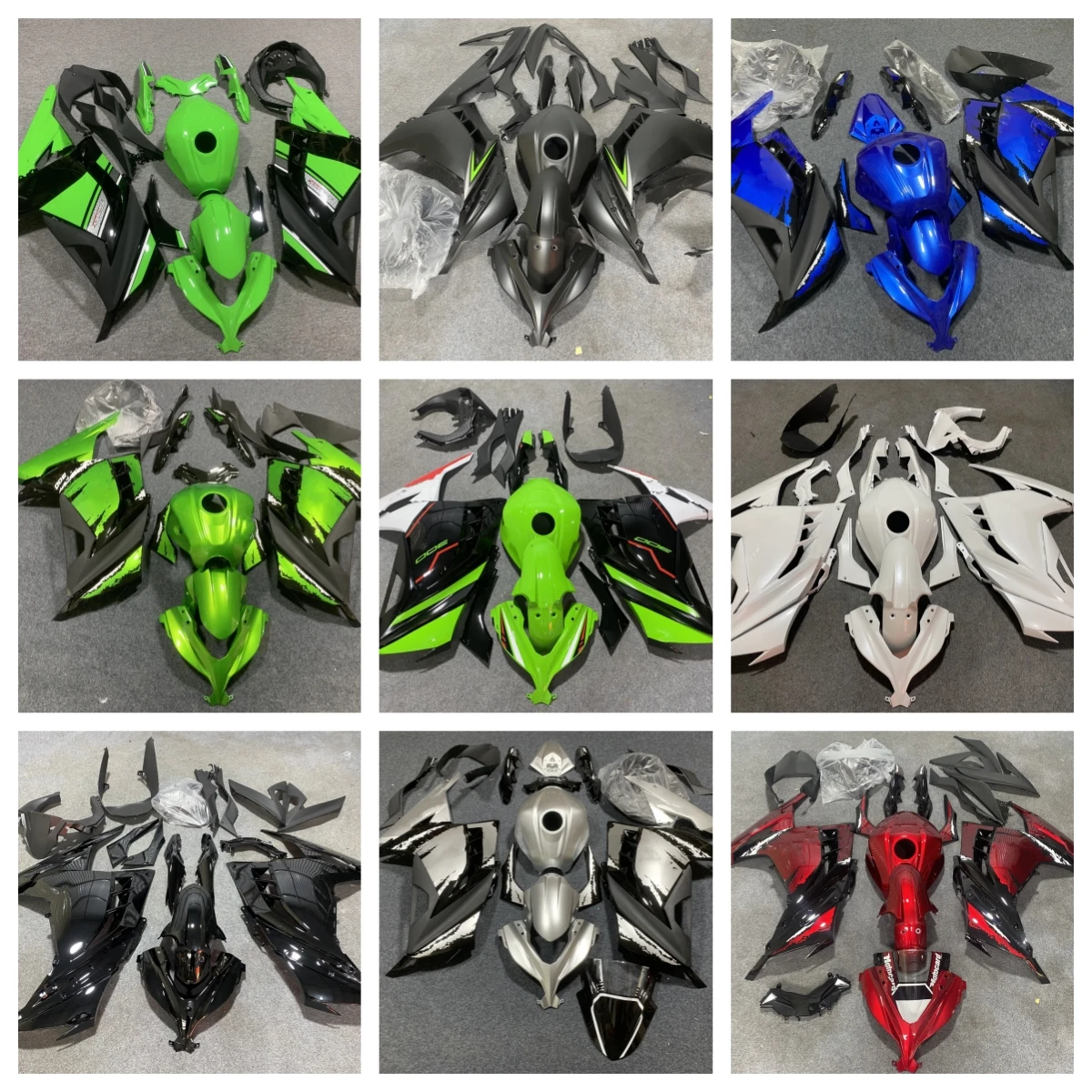 Per Kawasaki Ninja300 EX300 Ninja 300 250 2013-2017 Accessori Moto Carrozzeria Iniezione ABS Carene Complete Pannello Stampo Kit