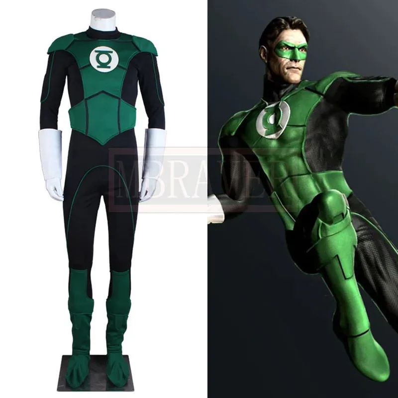 

Superhero Green Lantern G.L Uniform Cosplay Costume Halloween Party Outfit Custom Made Any Size