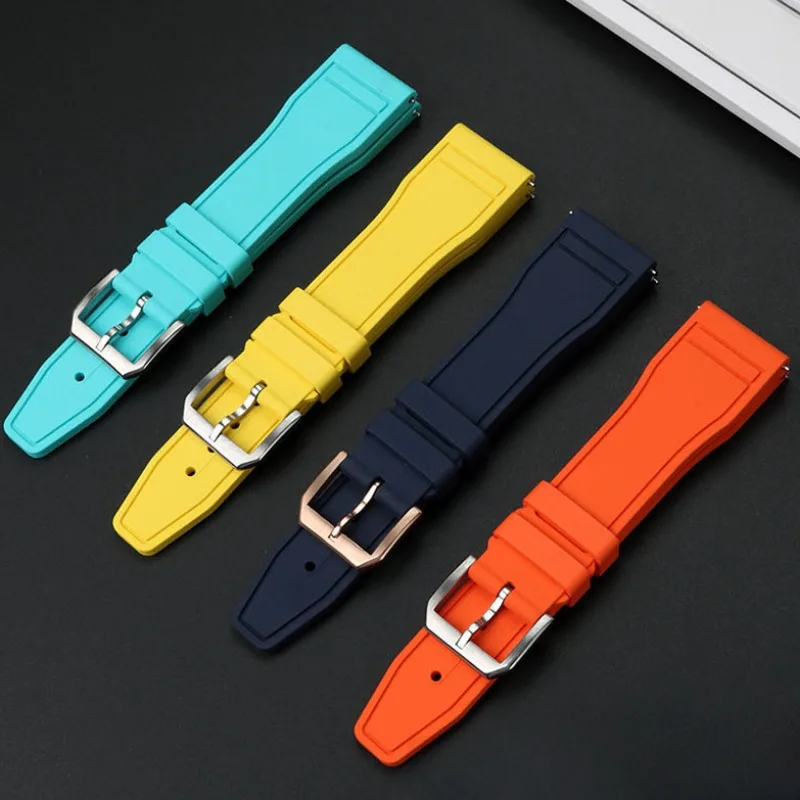 Rubber Strap for IWC PILOT Portugal PORTOFINO 20mm 21mm 22mm Watch Band Diving Waterproof Quick Release Men Women Sport Bracelet