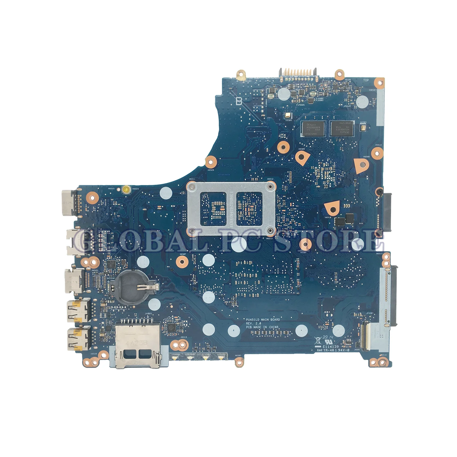 KEFU PU451L Mainboard For ASUS ASUSPRO ESSENTIAL PU451LD PRO451LD Laptop Motherboard I3 I5 I7 4th Gen GT820M DDR3L