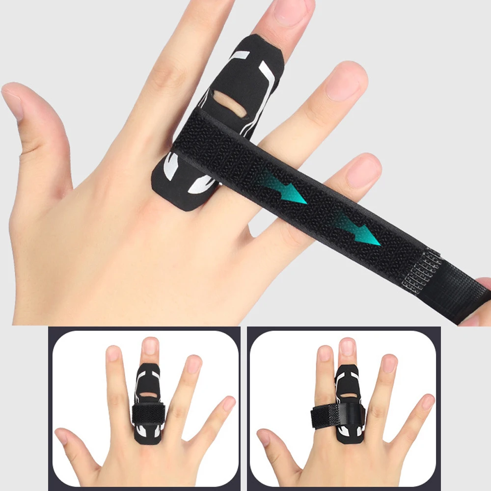 1Pcs Adjustable Finger Sleeve, Finger Thumb Splint Brace,Trigger Mallet Finger Wraps,Arthritis Injuries Sports Basketball Tennis