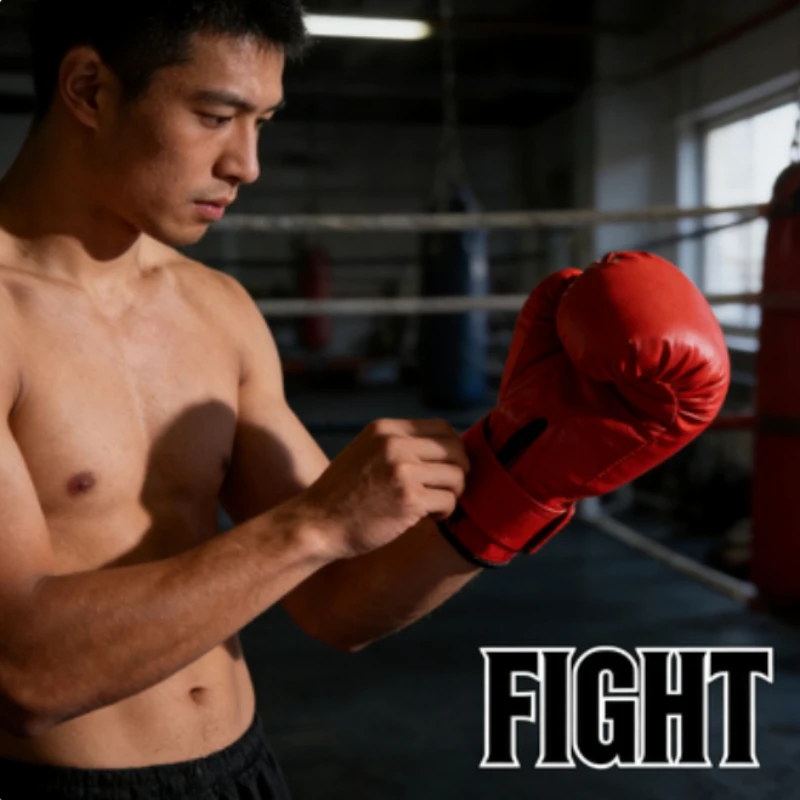 

Adults Kids Sanda Fighting Boxing Gloves Martial Arts Taekwondo Kickboxing Training Gloves