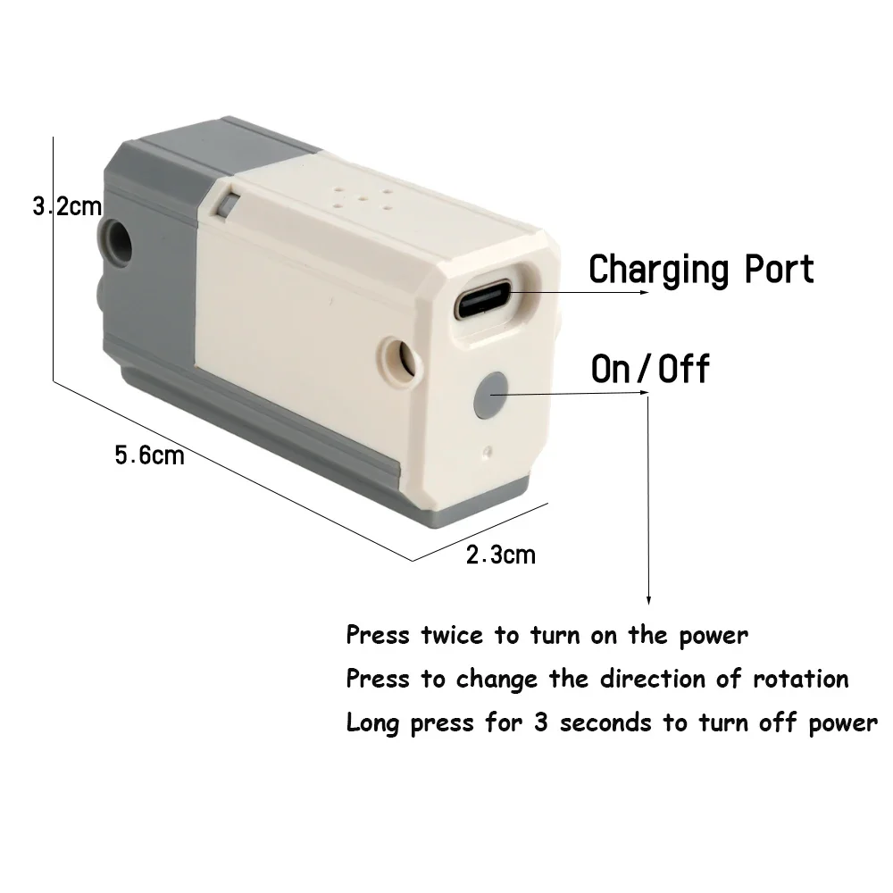 Décennie s de construction rechargeables, connexion Bluetooth, moteur M, compatible avec Lego Power Group, technologie MOC dissolve, 8883