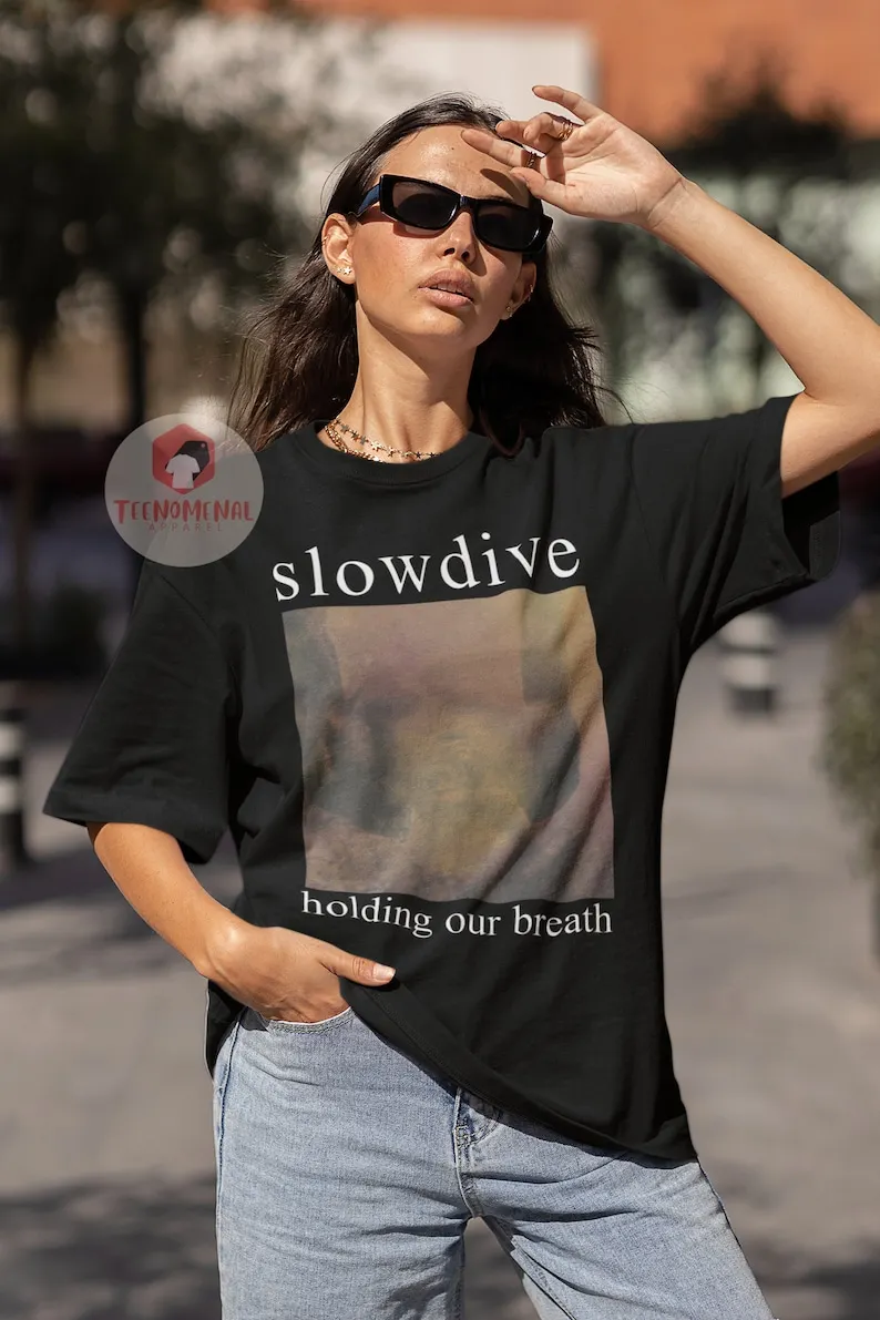 Slowdive Unisex TShirt  Holding Our Breath Album Tee  Music Band Graphic Shirt  Printed Music Merch For Gift