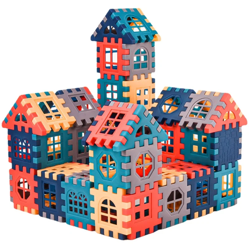 

Zl Children's Square House Assembling Building Blocks Assembling Educational Toys Large Particles