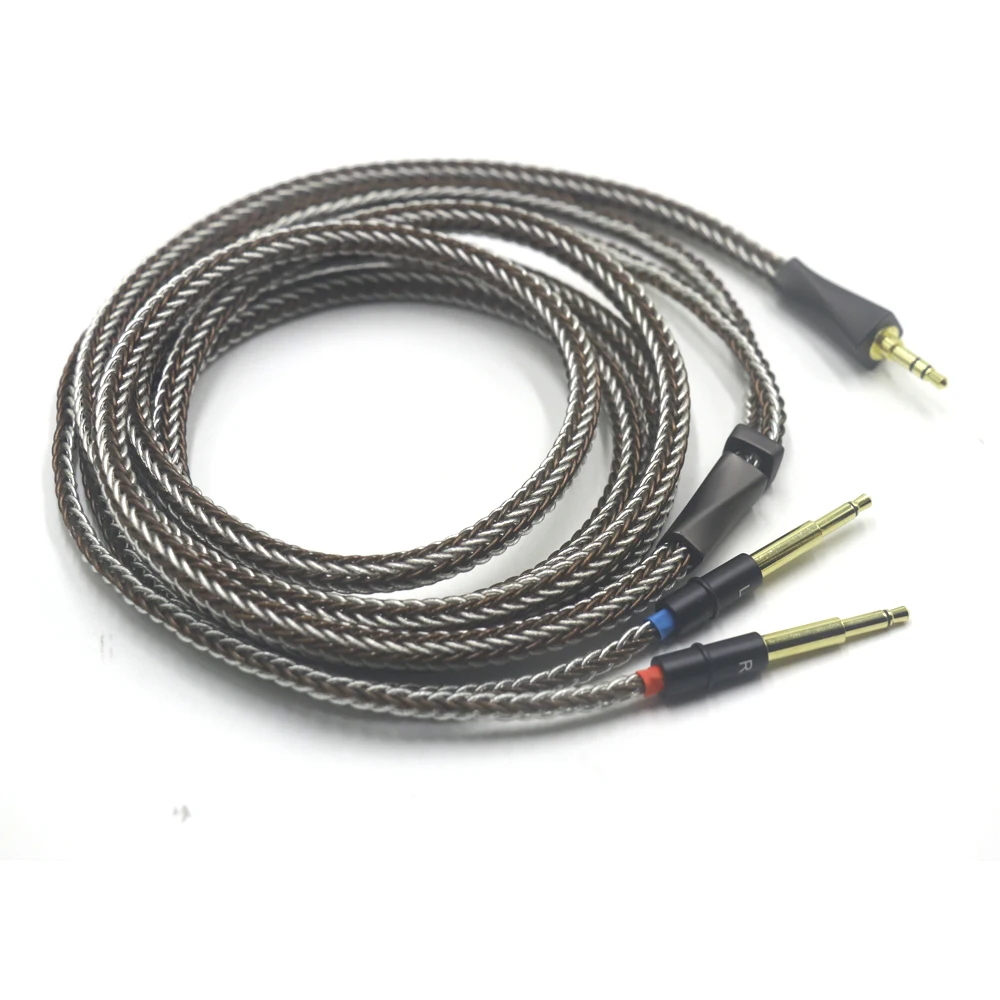 16 الأساسية واحدة كريستال النحاس + الفضة النقية سماعات ترقية XLR/3.5/4.4 مللي متر كابل ل Meze 99 الكلاسيكية NEO NOIR Meze 105 Aer
