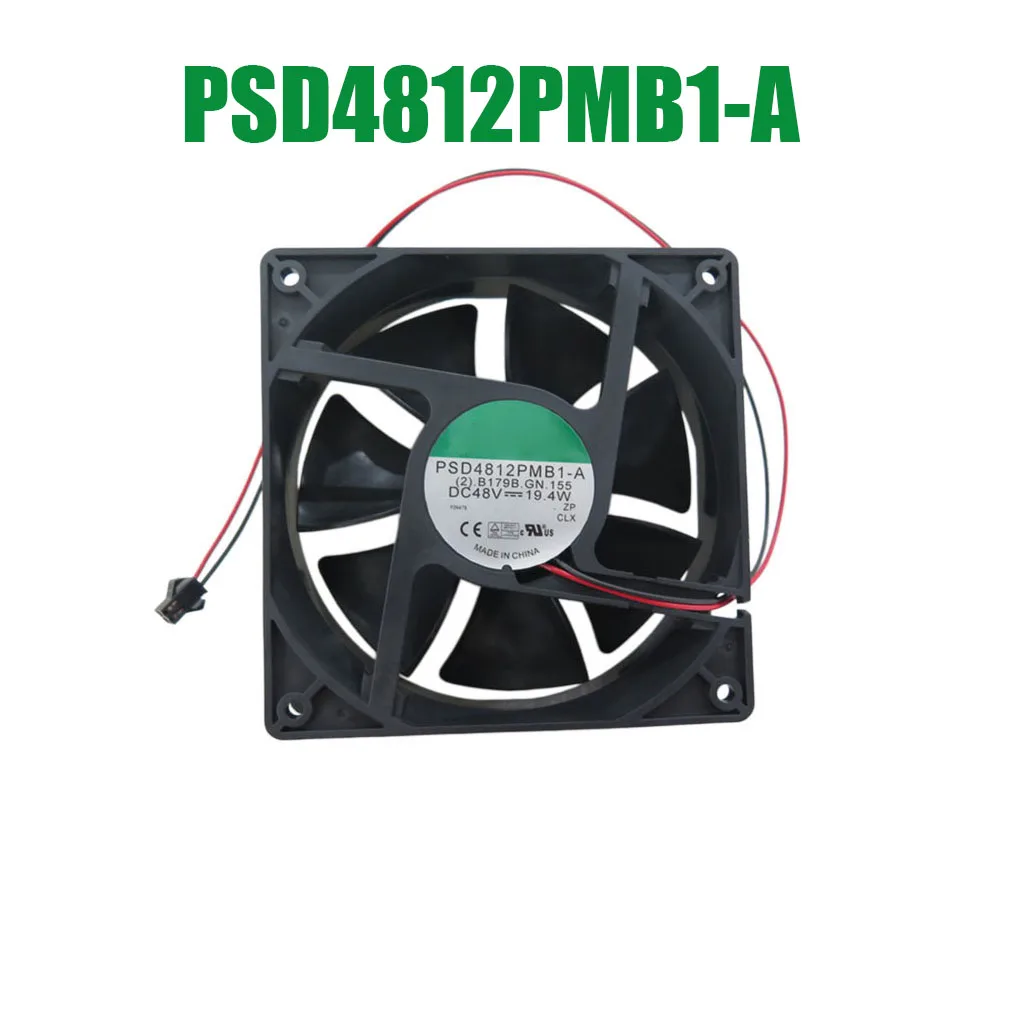 For SUNON PSD4812PMB1-A (2).B1798.GN.155 DC48V 19.4W 2PIN 2Lines Cooling Fan