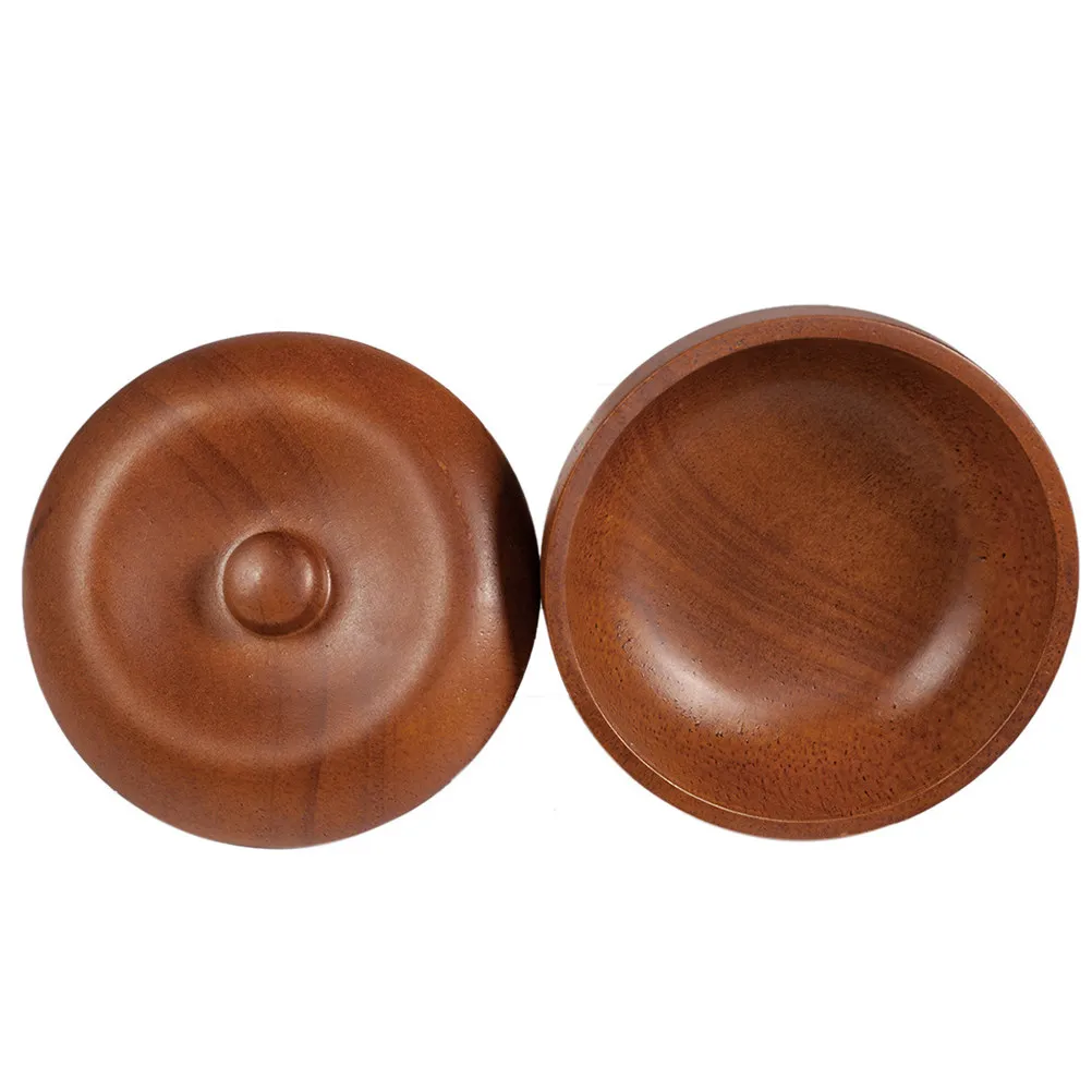 Wooden Wooden Shaving Bowl With Lid Shave Soap Mug Men Compact Space Saving Storage Home Barber Gift