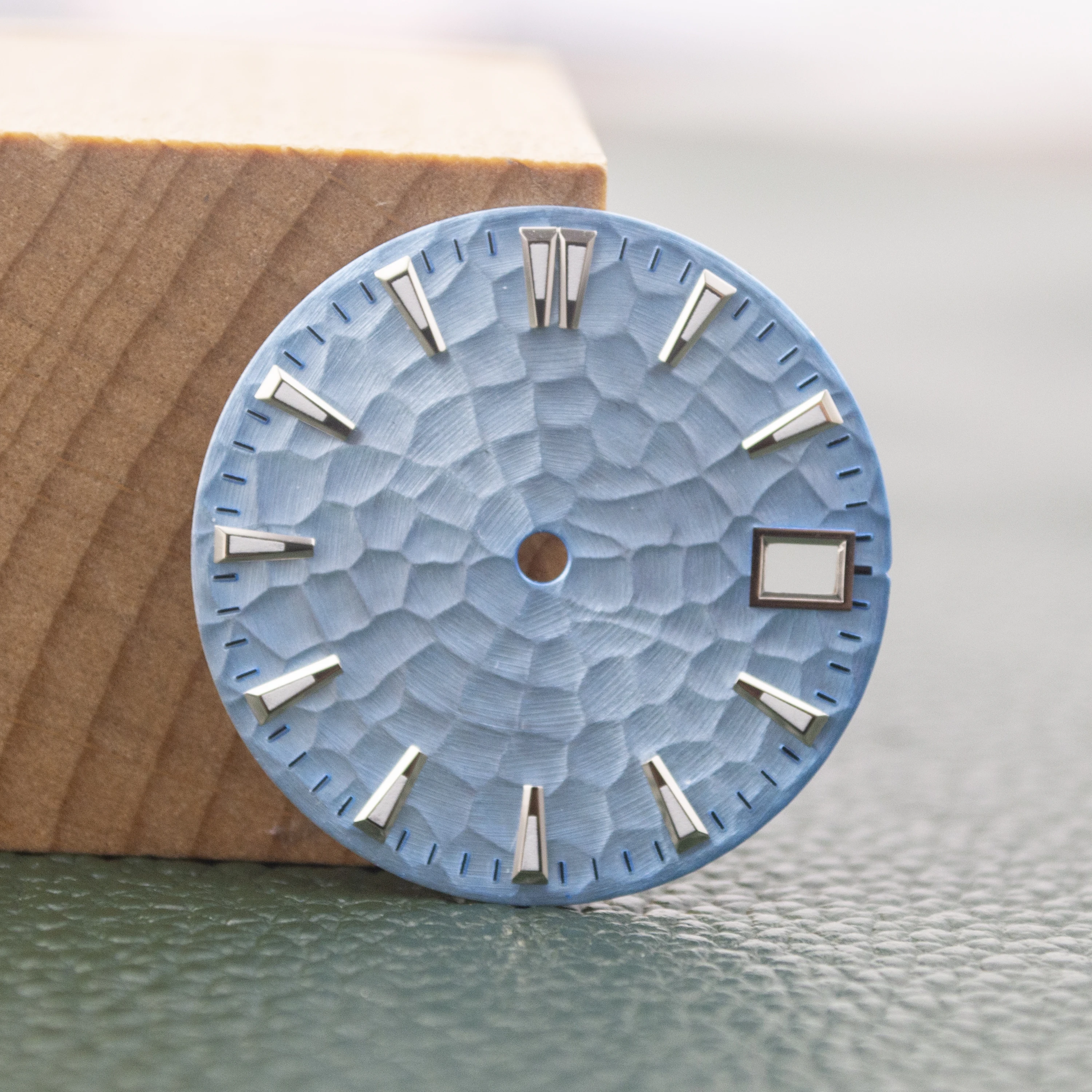 NH35 Dial Honeycomb Watch Dial 28.5mm Watch Dial Green Luminous Watch Dial for NH35 NH36 Movement Watch Face Repair Tools Parts