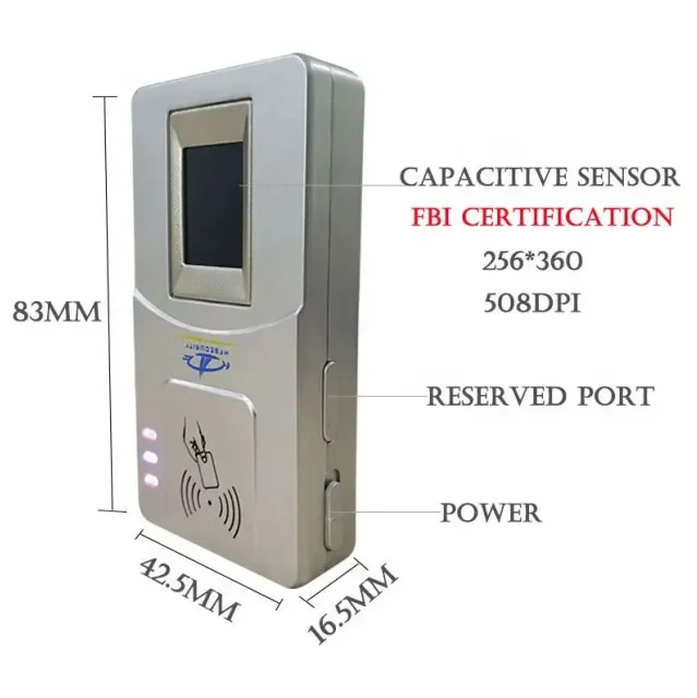 HFSecurity-ماسح ضوئي لبصمات الأصابع ، HF7000 ، دقة ، أندرويد ، شهادة FBI ، مستشعر بصمة الإصبع ، USB للتسجيل