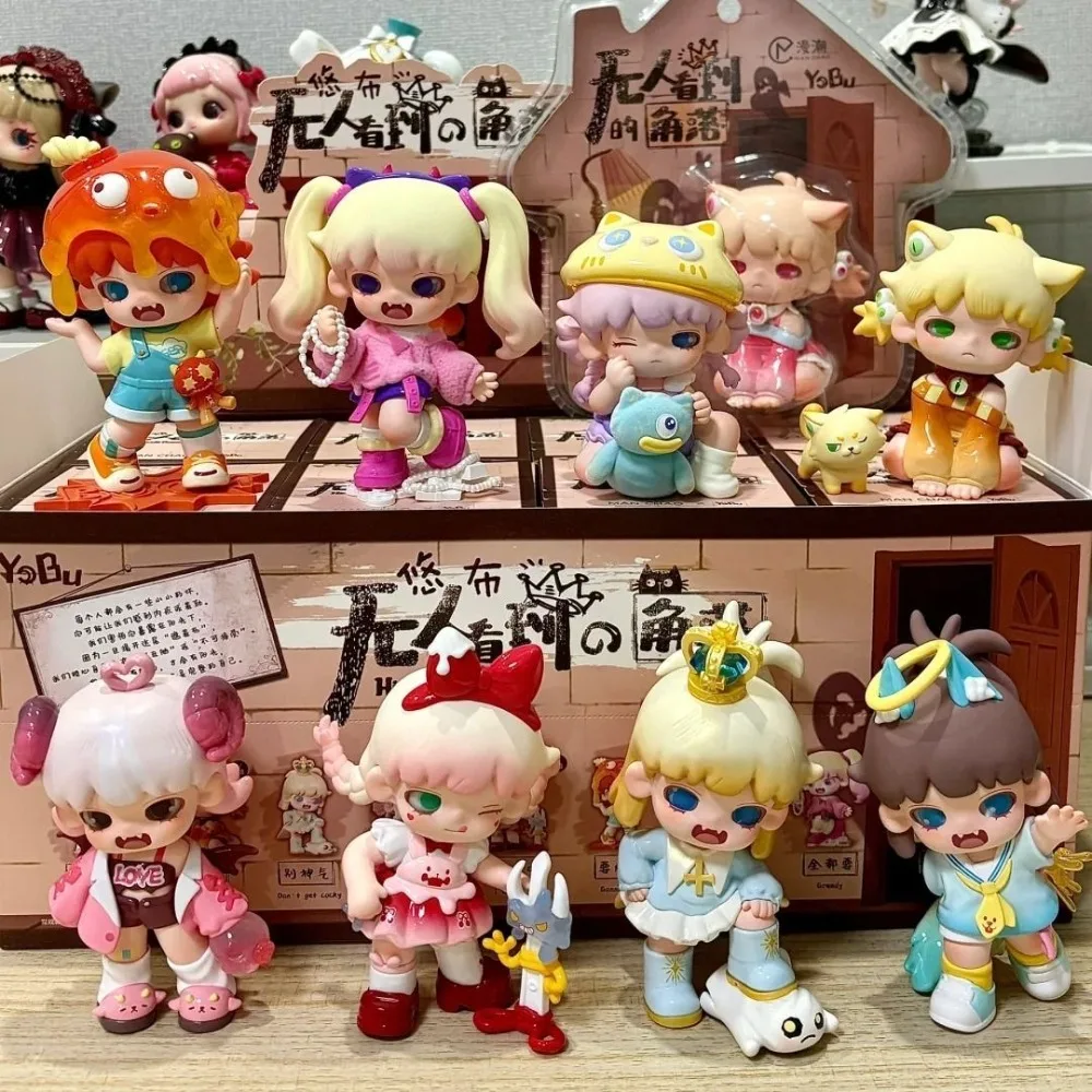 

MAN CHAO YOBU Hidden Corner Series Cute Action Anime Figures Dolls Cute Blind Box Toys Figure Surprise Caixa Box