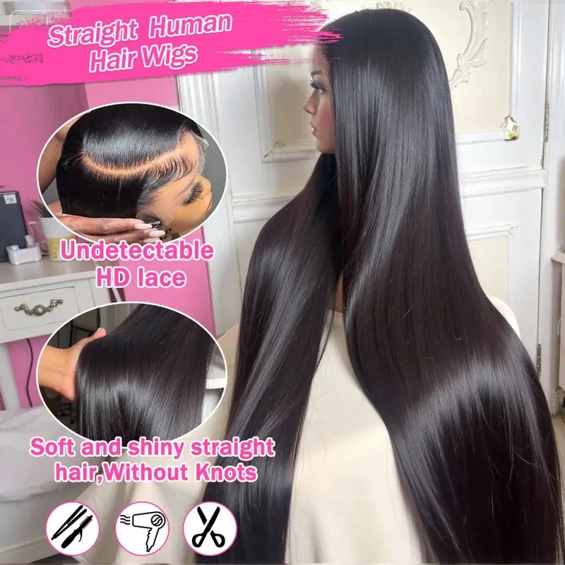 

32 Inch Straight 100% Human Hair - Natural Color Silky Smooth No Tangle No Shedding Premium Extensions
