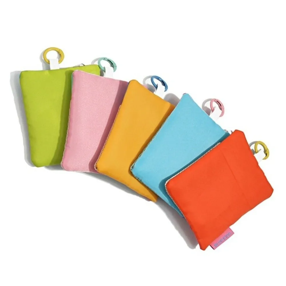Fashion Contrasting Mesh Cosmetic Bag Lightweight Portable Storage Pouch Zipper Card Bag for Commute Travel Use