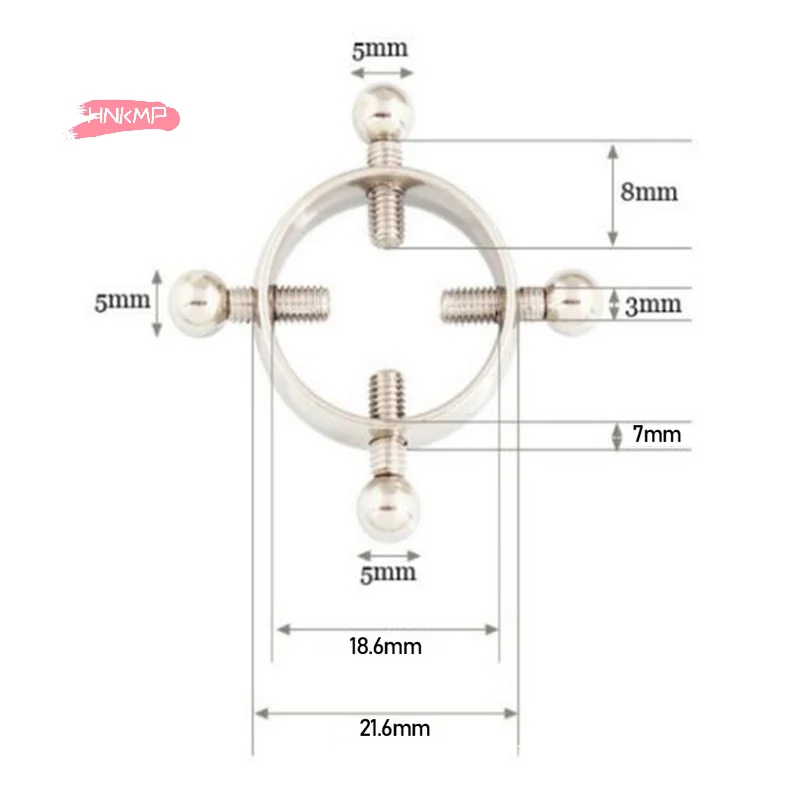 1Pcs Adjustable Stainless Steel Nipple Ring Clip-On Fake Nipple Piercing Jewelry for Women Various Colors Available image 6