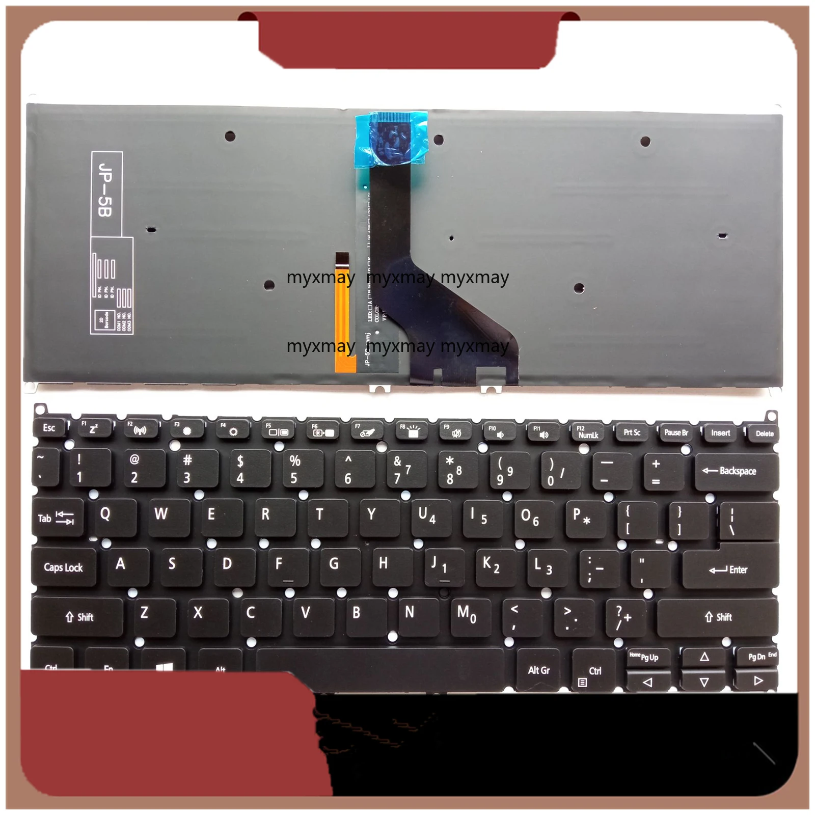 

US for Acer TravelMate P614 P256 N18P6 N20H4 TMP614-51T-G2-59M9 Laptop Keyboard