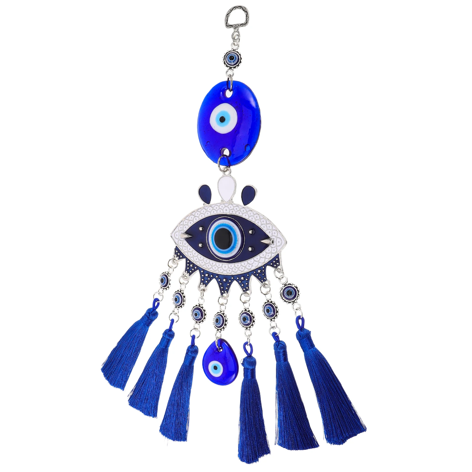

Blue Eye Jewelry Evil Car Hanging Eyes Metal Wind Chimes Ornament Accessories Aesthetic Mirror Decoration Pendant Vintage