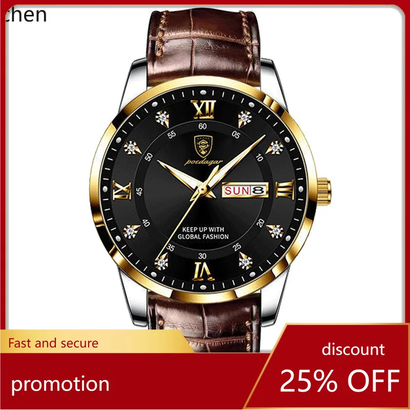 ZML Waterproof Luminous Dual Calendar Men's Quartz Wristwatch