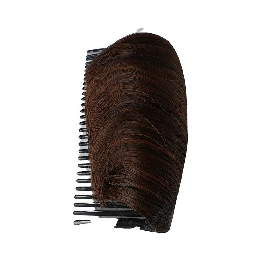 

Black Natural Synthetic Hair Combs Invisible Hair Extensions Hair Bun Hair Pad Princess Styling Tools False Hair Clip