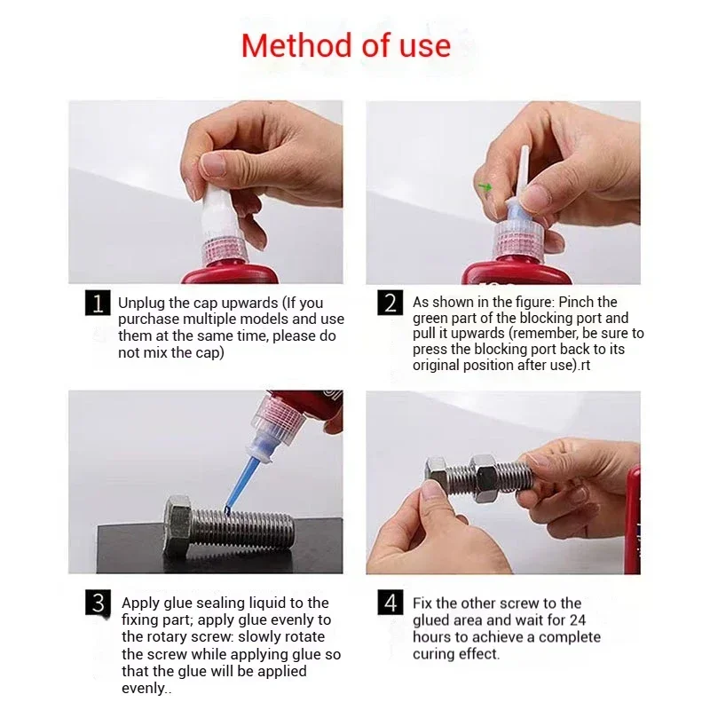 10ml Threadlocker Loctites 222 242 243 2632 263 Screw Glues Thread Locking Agents Anaerobic Strong Glues Anti Loose DIY Repairs image 4