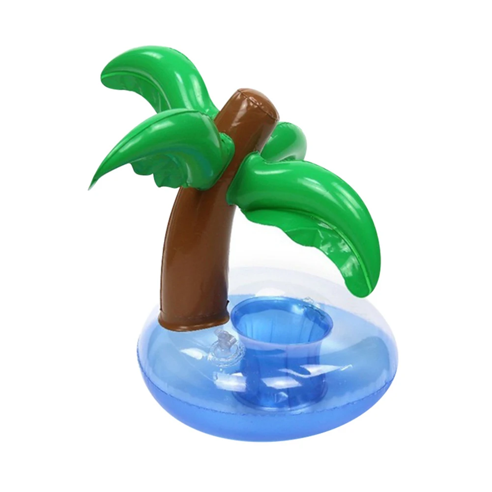 

Floating Inflatable Coconut Tree Beverage Coasters Beach Party Supply Water