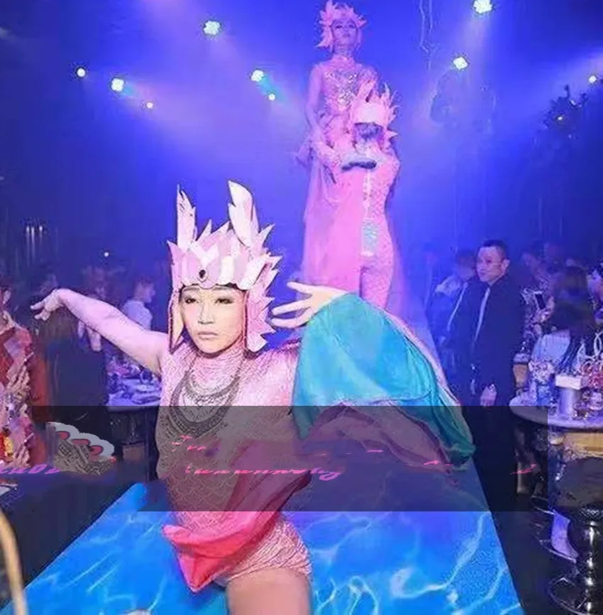 Custom-made bar ocean party costume female GOGO ocean party GOGO show costume